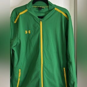 Under Armour Vibrant Green Jacket with Yellow Zipper